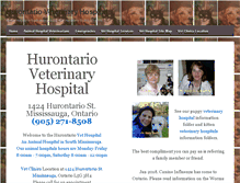 Tablet Screenshot of hurontariovet.ca